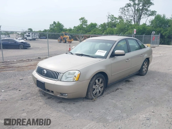 2005 Mercury Montego Luxury z VIN 1MEFM40125G612342, wystawiony jako IAAI lot #42393622 z przebiegiem 248 945 mil mil oraz . Historia ofert i sprzedaży dostępna na DreamBid. Obrazek 2.