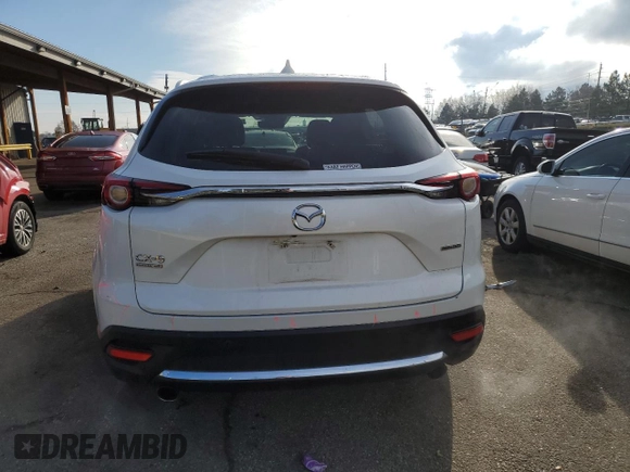 2021 Mazda CX-9 Signature with VIN JM3TCBEY4M0504837, listed as a Copart auction lot 47611595 with 85,491 mi miles and Salvage Title. Bid and sale history available at DreamBid. Image 6.