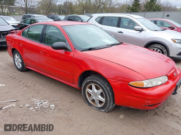 2004 Oldsmobile Alero GL1 with VIN 1G3NL52F34C128670, listed as a IAAI auction lot 42147350 with 137,973 mi miles and . Bid and sale history available at DreamBid. Image 1.
