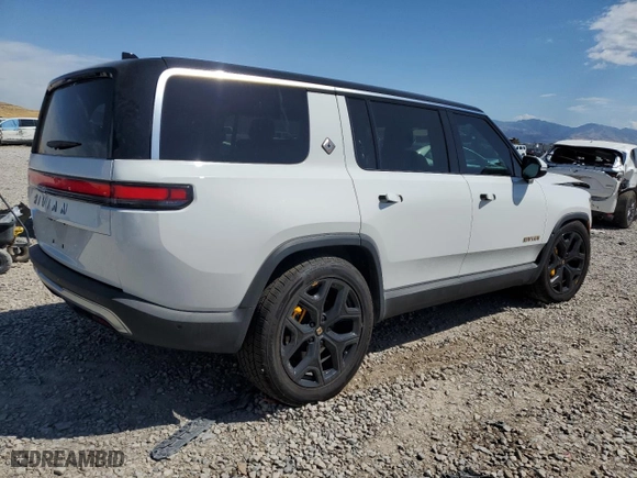 2023 Rivian R1S Launch Edition with VIN 7PDSGABLXPN004161, listed as a Copart auction lot 67390954 with 0 mi miles and Salvage Title. Bid and sale history available at carsss.com. Image 3.