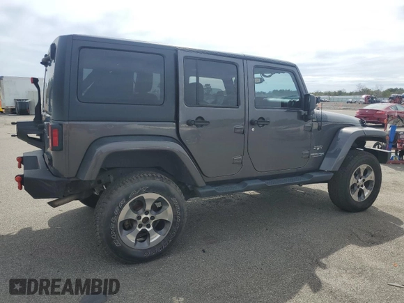 2018 Jeep Wrangler Unlimited Sahara with VIN 1C4BJWEG7JL856331, listed as a Copart auction lot 50246135 with 101,014 mi miles and Salvage title. Bid and sale history available at DreamBid. Image 3.