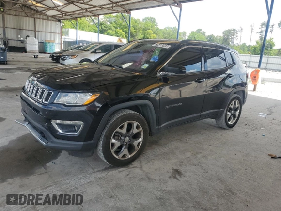2018 Jeep Compass Limited with VIN 3C4NJDCBXJT258828, listed as a Copart auction lot 56818835 with 115,721 mi miles and Salvage title. Bid and sale history available at DreamBid. Image 1.