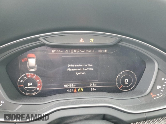 2018 Audi SQ5 Prestige with VIN WA1C4AFY3J2185410, listed as a Copart auction lot 56723415 with 95,482 mi miles and Salvage title. Bid and sale history available at DreamBid. Image 9.