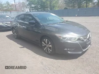 2016 Nissan Maxima 3.5 SV with VIN 1N4AA6AP1GC406660, listed as a IAAI auction lot 42097601 with 267,723 mi miles. Bid and sale history available at carsss.com. Image 1.