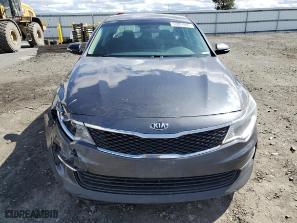2017 Kia Optima LX with VIN 5XXGT4L35HG172408, listed as a Copart auction lot 52001695 with 129,545 mi miles and Salvage Title. Bid and sale history available at carsss.com. Image 5.