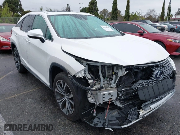 2020 Lexus RX with VIN 2T2HGMDA1LC052493, listed as a IAAI auction lot 41450535 with 63,547 mi miles. Bid and sale history available at carsss.com. Image 1.