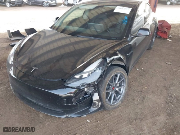 2022 Tesla Model 3 Long Range with VIN 5YJ3E1EBXNF185973, listed as a IAAI auction lot 41692577 with 131,513 mi miles. Bid and sale history available at carsss.com. Image 6.