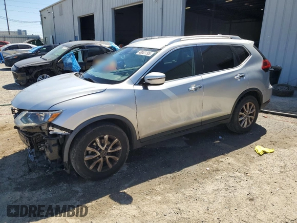 2019 Nissan Rogue SV with VIN KNMAT2MT0KP525548, listed as a Copart auction lot 49007295 with 91,305 mi miles and Non Repairable. Bid and sale history available at DreamBid. Image 1.