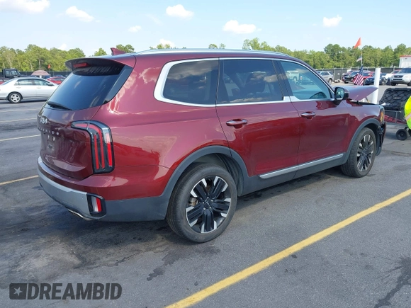 2023 Kia Telluride SX z VIN 5XYP54GC2PG340522, wystawiony jako IAAI lot #42611768 z przebiegiem 48 065 mil mil oraz . Historia ofert i sprzedaży dostępna na DreamBid. Obrazek 4.