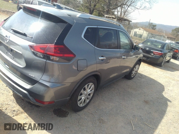 2017 Nissan Rogue SV with VIN KNMAT2MV9HP569896, listed as a IAAI auction lot 41734484 with 232,629 mi miles. Bid and sale history available at carsss.com. Image 4.