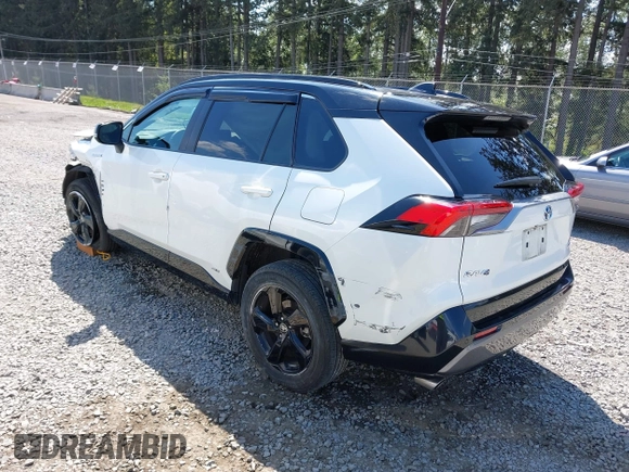 2021 Toyota RAV4 Hybrid XSE with VIN 4T3E6RFV9MU040817, listed as a IAAI auction lot 42182773 with 39,438 mi miles and . Bid and sale history available at DreamBid. Image 3.