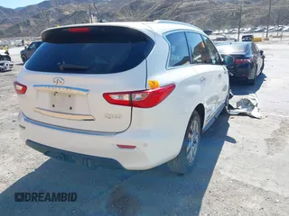 2015 Infiniti QX60 with VIN 5N1AL0MN2FC526327, listed as a IAAI auction lot 41611227 with 1 mi miles. Bid and sale history available at carsss.com. Image 4.