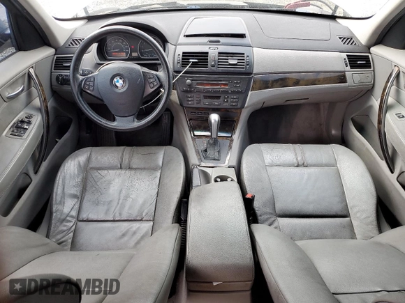 2008 BMW X3 3.0si with VIN WBXPC93498WJ04698, listed as a Copart auction lot 48931815 with 188,684 mi miles and Salvage Title. Bid and sale history available at carsss.com. Image 8.