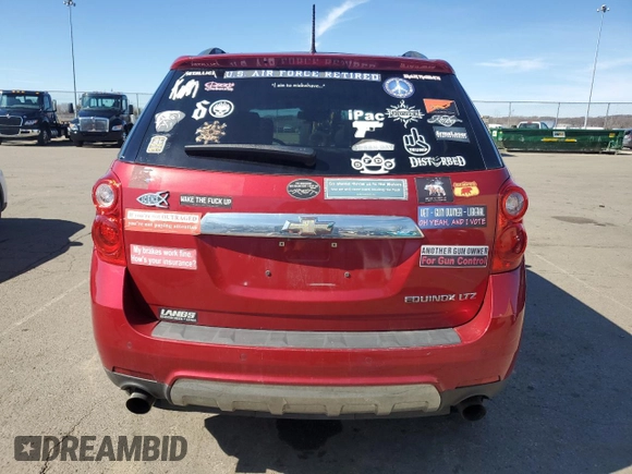 2013 Chevrolet Equinox LTZ with VIN 2GNFLFE35D6167112, listed as a Copart auction lot 45604135 with 137,431 mi miles and Clean Title. Bid and sale history available at carsss.com. Image 6.