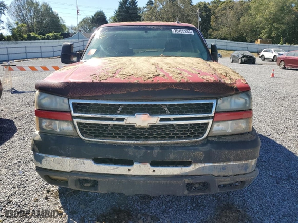 2007 Chevrolet Silverado 2500HD Classic LT3 with VIN 1GCHK23D57F143265, listed as a Copart auction lot 76455194 with 0 mi miles and Salvage Title. Bid and sale history available at carsss.com. Image 5.