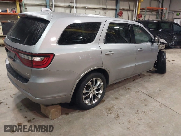 2020 Dodge Durango GT with VIN 1C4RDJDG8LC308139, listed as a IAAI auction lot 41486522 with 87,132 mi miles and . Bid and sale history available at DreamBid. Image 4.