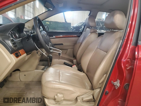 2008 Chevrolet Aveo LT с VIN KL1TG56618B001277, выставлен на аукционе Copart как лот 56478045 с пробегом 128 574 миль миль и Чистый • Clean title. История ставок и продаж доступна на DreamBid. Изображение 7.