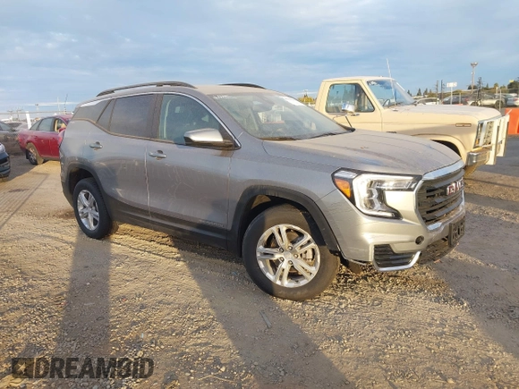 2023 GMC Terrain SLE with VIN 3GKALMEG0PL271974, listed as a IAAI auction lot 40727813 with 15,993 mi miles. Bid and sale history available at carsss.com. Image 1.