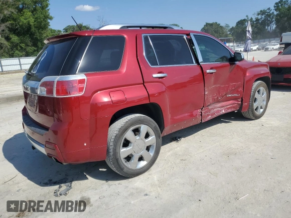 2015 GMC Terrain Denali with VIN 2GKFLUE39F6225176, listed as a Copart auction lot 52652855 with 87,646 mi miles and Salvage Title. Bid and sale history available at DreamBid. Image 3.