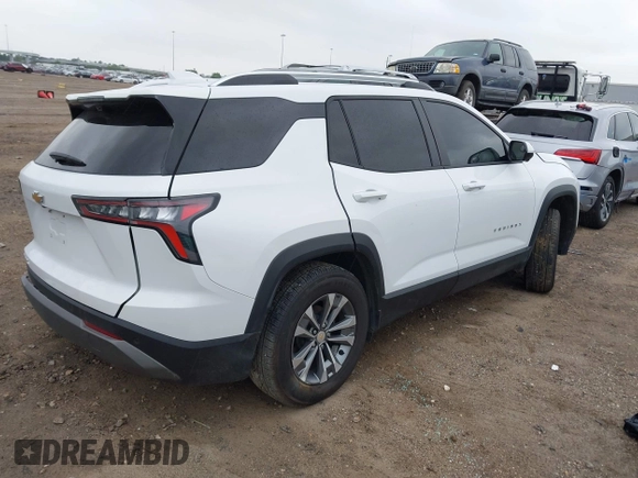 2025 Chevrolet Equinox FWD LT with VIN 3GNAXHEG0SL304222, listed as a IAAI auction lot 42212235 with Not Provided miles and . Bid and sale history available at DreamBid. Image 4.
