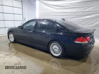 2007 BMW 7 Series 750i with VIN WBAHL83527DT89112, listed as a Copart auction lot 52806635 with 174,758 mi miles and Salvage title. Bid and sale history available at DreamBid. Image 2.