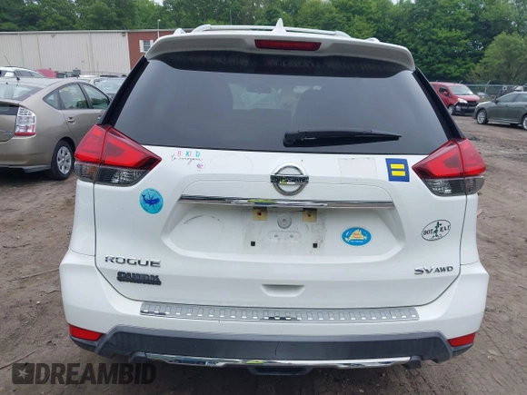 2017 Nissan Rogue SV with VIN KNMAT2MV7HP503606, listed as a IAAI auction lot 42417252 with 36,530 mi miles and . Bid and sale history available at DreamBid. Image 16.