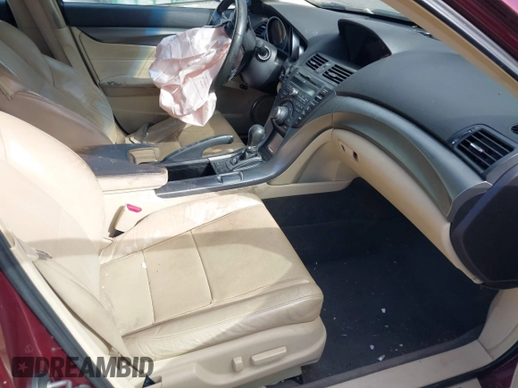 2012 Acura TL Tech Auto with VIN 19UUA8F52CA021691, listed as a IAAI auction lot 41698400 with 1 mi miles. Bid and sale history available at carsss.com. Image 5.