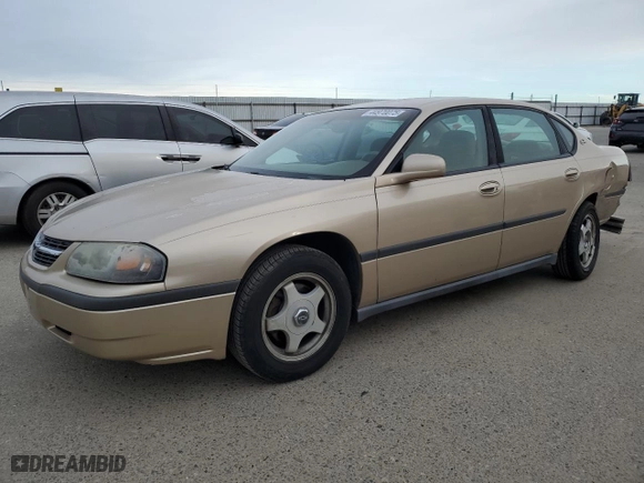 2000 Chevrolet Impala with VIN 2G1WF55E9Y9136695, listed as a Copart auction lot 44970075 with 105,839 mi miles and Salvage Title. Bid and sale history available at carsss.com. Image 1.