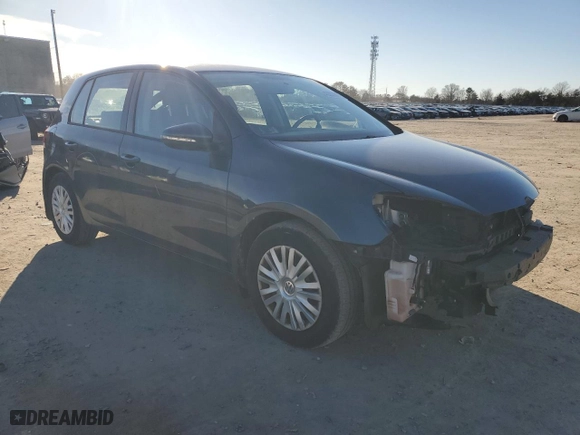 2010 Volkswagen Golf with VIN WVWDB7AJ5AW300708, listed as a Copart auction lot 45302605 with 47,242 mi miles and Salvage Title. Bid and sale history available at carsss.com. Image 4.