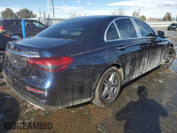 2023 Mercedes-Benz E 350 with VIN W1KZF8EBXPB189503, listed as a Copart auction lot 42394345 with 16,965 mi miles and Salvage Title. Bid and sale history available at DreamBid. Image 3.