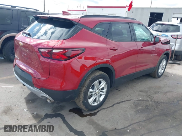 2020 Chevrolet Blazer LT with VIN 3GNKBHRSXLS618131, listed as a IAAI auction lot 41663943 with 38,943 mi miles and . Bid and sale history available at DreamBid. Image 4.