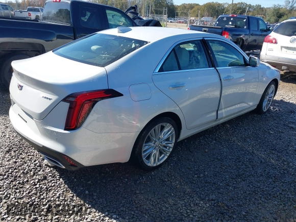 2024 Cadillac CT4 Premium Luxury with VIN 1G6DB5RK7R0131116, listed as a IAAI auction lot 41172822 with 224 mi miles. Bid and sale history available at carsss.com. Image 4.