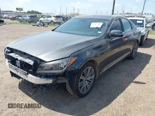 2018 Genesis G80 3.8L z VIN KMHGN4JE6JU247918, wystawiony jako IAAI lot #42423370 z przebiegiem 154 840 mil mil oraz . Historia ofert i sprzedaży dostępna na DreamBid. Obrazek 2.