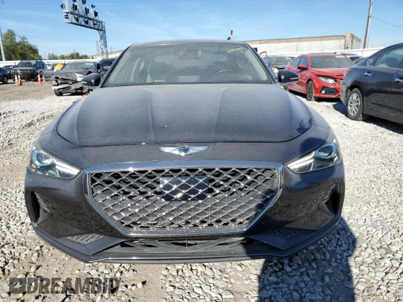 2019 Genesis G70 2.0T Sport with VIN KMTG24LA8KU016531, listed as a Copart auction lot 75009544 with 21,486 mi miles and Salvage Title. Bid and sale history available at carsss.com. Image 5.