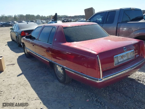 1996 Cadillac DeVille with VIN 1G6KD52Y0TU301560, listed as a IAAI auction lot 41820533 with 1 mi miles. Bid and sale history available at carsss.com. Image 3.
