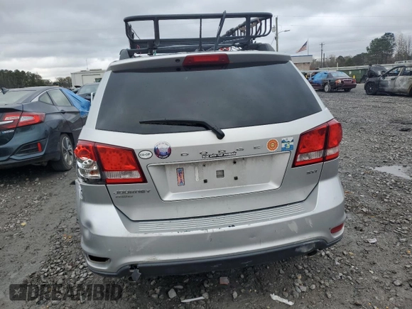 2013 Dodge Journey SXT with VIN 3C4PDDBG4DT571262, listed as a Copart auction lot 86795494 with 163,699 mi miles and Salvage title. Bid and sale history available at DreamBid. Image 6.