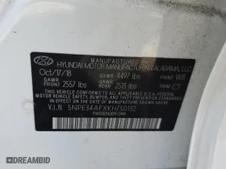 2019 Hyundai Sonata Sport with VIN 5NPE34AFXKH750132, listed as a Copart auction lot 50071885 with 90,964 mi miles and Non Repairable. Bid and sale history available at carsss.com. Image 12.