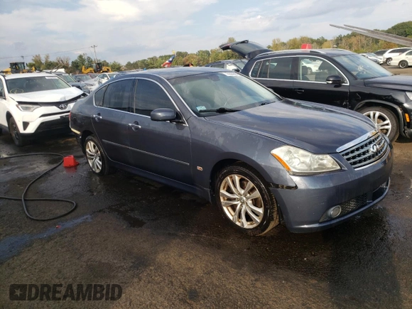 2008 Infiniti M with VIN JNKAY01F18M656632, listed as a Copart auction lot 74304364 with 233,338 mi miles and Salvage Title. Bid and sale history available at DreamBid. Image 4.