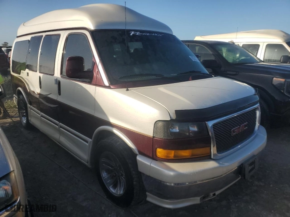 2005 GMC Savana Cargo Van YF7 Upfitter with VIN 1GDFG15T351246441, listed as a Copart auction lot 76742774 with 0 mi miles and Salvage Title. Bid and sale history available at carsss.com. Image 4.