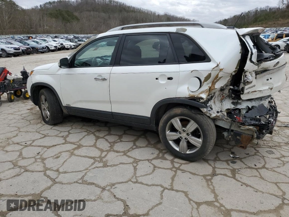 2013 Kia Sorento EX with VIN 5XYKUDA27DG356207, listed as a Copart auction lot 47642815 with 196,098 mi miles and Salvage Title. Bid and sale history available at carsss.com. Image 2.