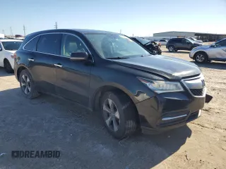 2016 Acura MDX with VIN 5FRYD3H23GB020588, listed as a Copart auction lot 86852534 with 168,552 mi miles and Salvage Title. Bid and sale history available at carsss.com. Image 4.