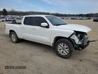 2023 Nissan Frontier SV with VIN 1N6ED1FJ9PN653677, listed as a Copart auction lot 43245835 with 20,594 mi miles and Salvage title. Bid and sale history available at DreamBid. Image 4.