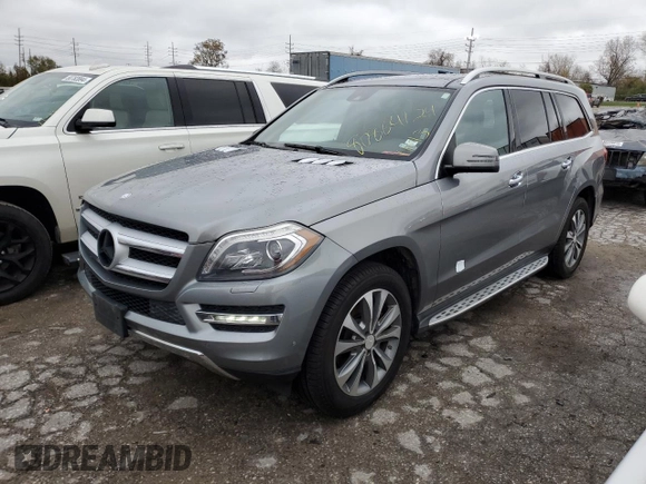 2016 Mercedes-Benz GL with VIN 4JGDF6EE3GA629002, listed as a Copart auction lot 80864124 with 155,582 mi miles and Salvage Title. Bid and sale history available at carsss.com. Image 1.