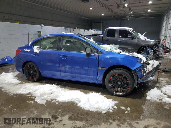 2015 Subaru WRX with VIN JF1VA1A68F9804830, listed as a Copart auction lot 43271445 with 0 mi miles and Salvage Title. Bid and sale history available at carsss.com. Image 4.