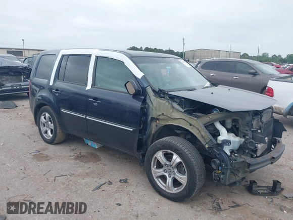 2012 Honda Pilot EX-L with VIN 5FNYF4H52CB070811, listed as a IAAI auction lot 41938672 with 156,446 mi miles and . Bid and sale history available at DreamBid. Image 1.