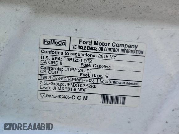 2018 Ford Transit Connect XL with VIN NM0LS7E77J1374068, listed as a IAAI auction lot 42714229 with 85,616 mi miles and . Bid and sale history available at DreamBid. Image 14.