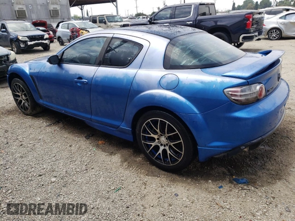 2005 Mazda RX-8 with VIN JM1FE173450144529, listed as a Copart auction lot 56769284 with 0 mi miles and Salvage Title. Bid and sale history available at carsss.com. Image 2.