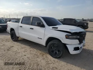 2025 Ram 1500 Big Horn with VIN 1C6SRFFPXSN521827, listed as a Copart auction lot 53258435 with 1,676 mi miles and Salvage Title. Bid and sale history available at carsss.com. Image 4.