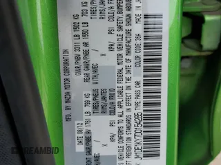 2013 Mazda 2 Sport z VIN JM1DE1KY7D0154285, wystawiony jako Copart lot #58502815 z przebiegiem 74 347 mil mil oraz Szkoda całkowita • Salvage title. Historia ofert i sprzedaży dostępna na DreamBid. Obrazek 12.