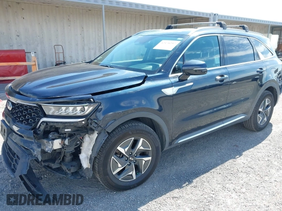 2021 Kia Sorento S with VIN KNDRG4LG5M5057404, listed as a IAAI auction lot 42170297 with 108,623 mi miles and . Bid and sale history available at DreamBid. Image 2.